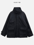 Blend neck bijoline short coat