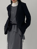 Frank No-Collar Loose Fit Jacket