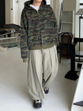Multi-Tuck Nylon Balloon Pants