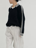 Waffle Collar Overfit Knit