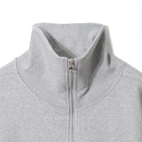 Direct high neck sweat zip-up