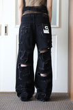 Over Damaged Grunge Pants