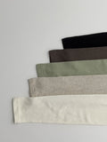 Angora Mock Turtleneck T-Shirt
