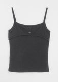 BUTTON LAYERED SLEEVELESS