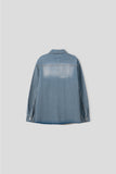 Snap Button Denim Shirt Jacket