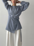 Edin Wrap Loose Fit Blouse