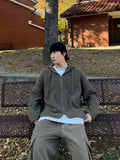 Cozy Podak Knit Hood Zip-up