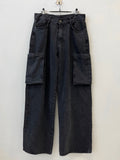 Beams Over Cargo Denim Pants