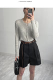 Spen Symbol Ribbed Crop Cardigan