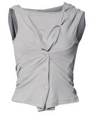 Asymmetric Snap Hoodie