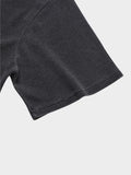Loose Pigment Waffle Henley Neck