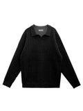 Open neck warm collar knit