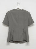 Cord Half-Hole Bijo Short Sleeve Jacket