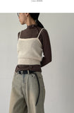 Leaf Layered Bustier Sleeveless