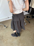 TIE WRAP MIDI SKIRT