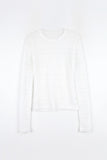 Ari Wrinkle See-Through Long Sleeve Tee