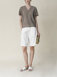 [Premium] Whole Garment Room Short Sleeve Cardigan