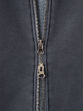 Pigment Ethnic Line Brushed Zip-Up