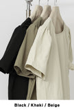 Rib Cut Button Long One Piece