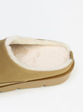 Tom Natural Leather Ugg Slippers