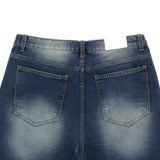 Tin Point Damage Bermuda Denim