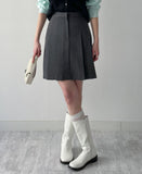 Sol Half Pleated Midi Skirt