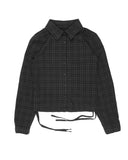 SIDE TIE CHECK SHIRT
