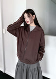 HIGHNECK CROP HOODIE ZIP-UP