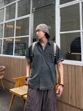 Tin Washed Denim Half Shirt