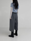 Meir Non-Obi Bermuda Slacks