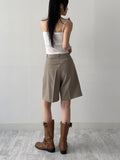 [2 version/with cup] Span square bra top