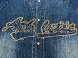 Baseball Denim Half Shirt