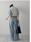 Hachi See-through U-neck Vest