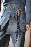 Rami Layered Skirt Denim