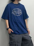Metallic Logo Box Half Tee