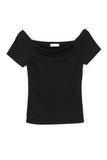 Leah off-shoulder tee