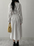 [Setup Available] Pin Pleated Long Skirt