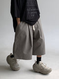 Solid Cotton Banding Bermuda Pants