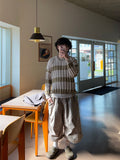 Summer Openwork Stripe Knit