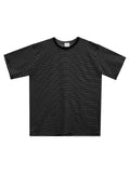 Stripe half T-shirts