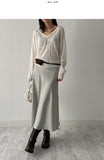 Satin Mermaid Long Skirt