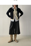 Double Layered Round Cardigan