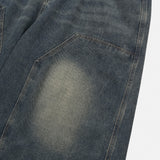 Haas Double Knee Bermuda Denim