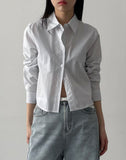 Rats Stripe Crop Shirt