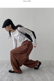[2way!] Eyelet Wide Training Pants
