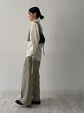 Newpopo Strap Wide Slacks