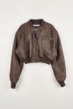 vintage leather jumper