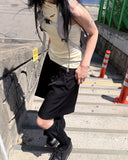 TWO-PINTUCK HARF PANTS