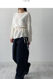 Julie Frill Round Neck Blouse
