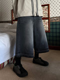Cut Washed Bermuda Denim